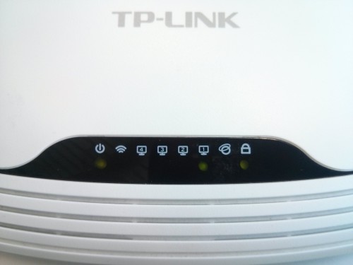 LED-Panel des TP-Link WR841nd