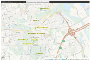 Kartenseite von Freifunk-Bielefeld