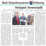 Erster Presseartikel im Lokalteil des Westfalen-Blatt am 18.10.2014